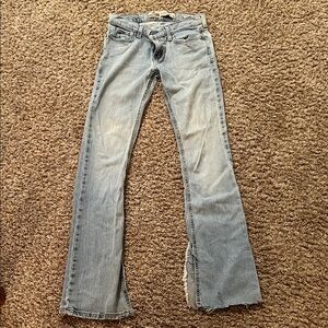 Vintage Hollister low rise Cali flare light denim jeans size 3 long